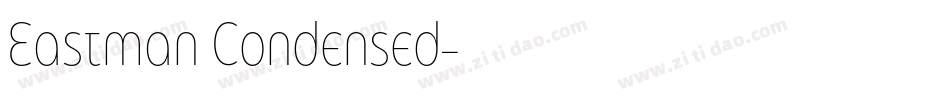 Eastman Condensed字体转换